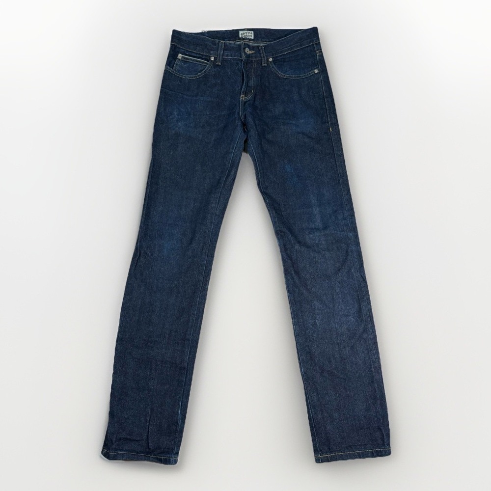 Naked & Famous Super Skinny Guy Left Hand Twill Selvedge Raw Jeans Mens 32x33